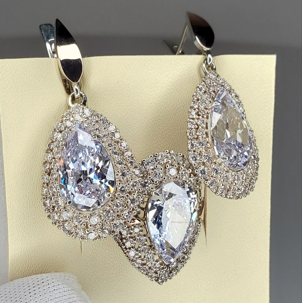 Set of Sterling Silver EARRINGS Sterling Silver RING